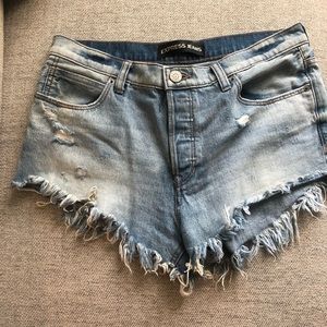Express denim shorts